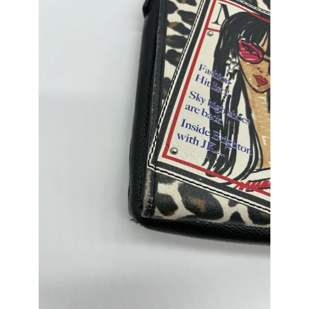 Brighton Fashionista Muse City Organizer Crossbody Bag Tom Clancy Leather RARE
